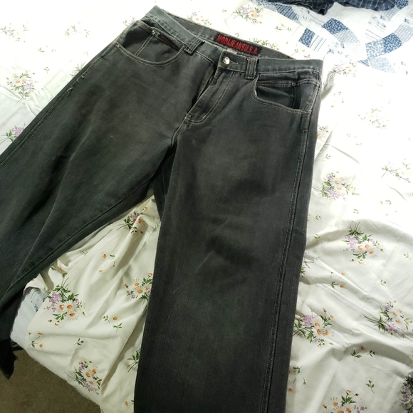Broken in Dark Moda mens jeans 38/ 30. - Picture 6 of 8